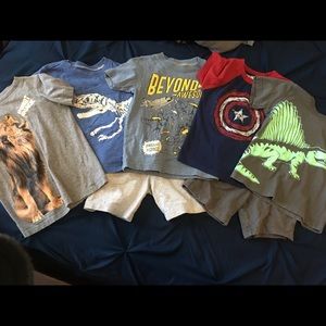 Boys tees and shorts